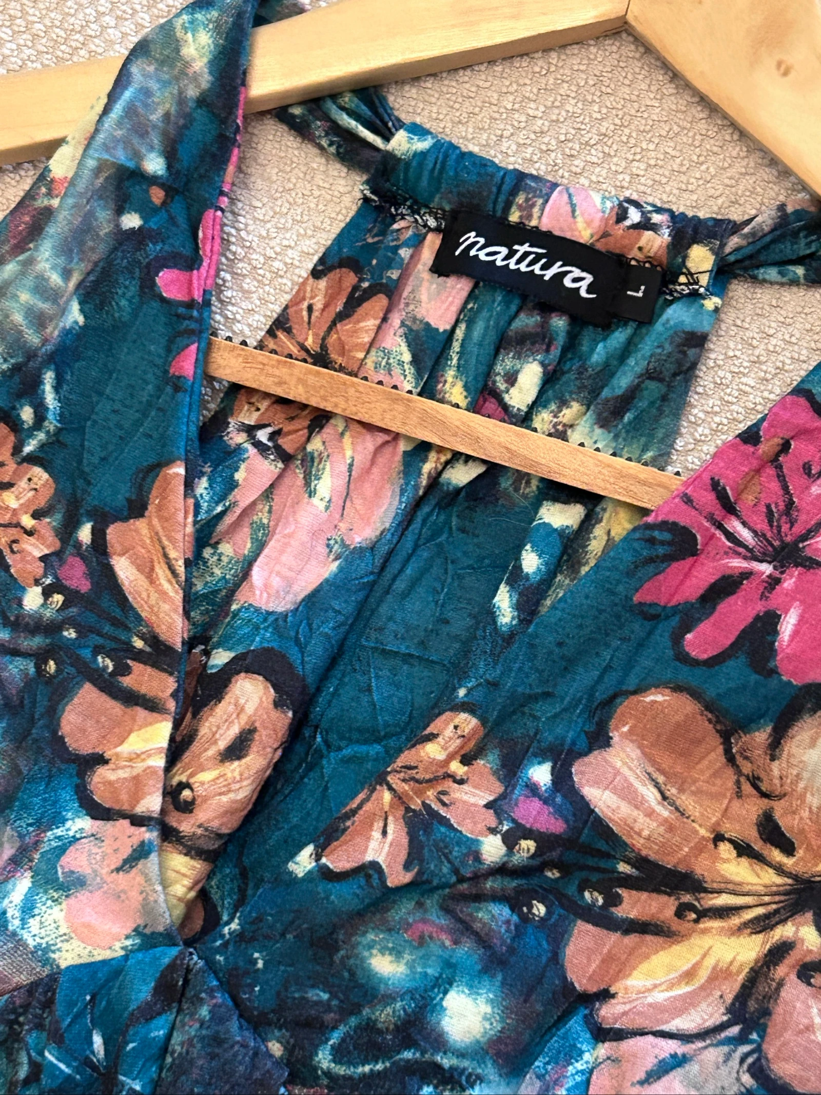 Vestido verão estilo romântico da Natura tamanho G – photo 2